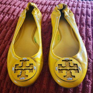 Tory Burch Yellow Ballerina Flats size 7